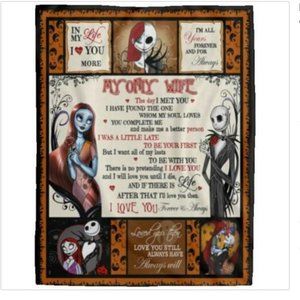 In My Life I Love You More -Jack & Sally Blanket